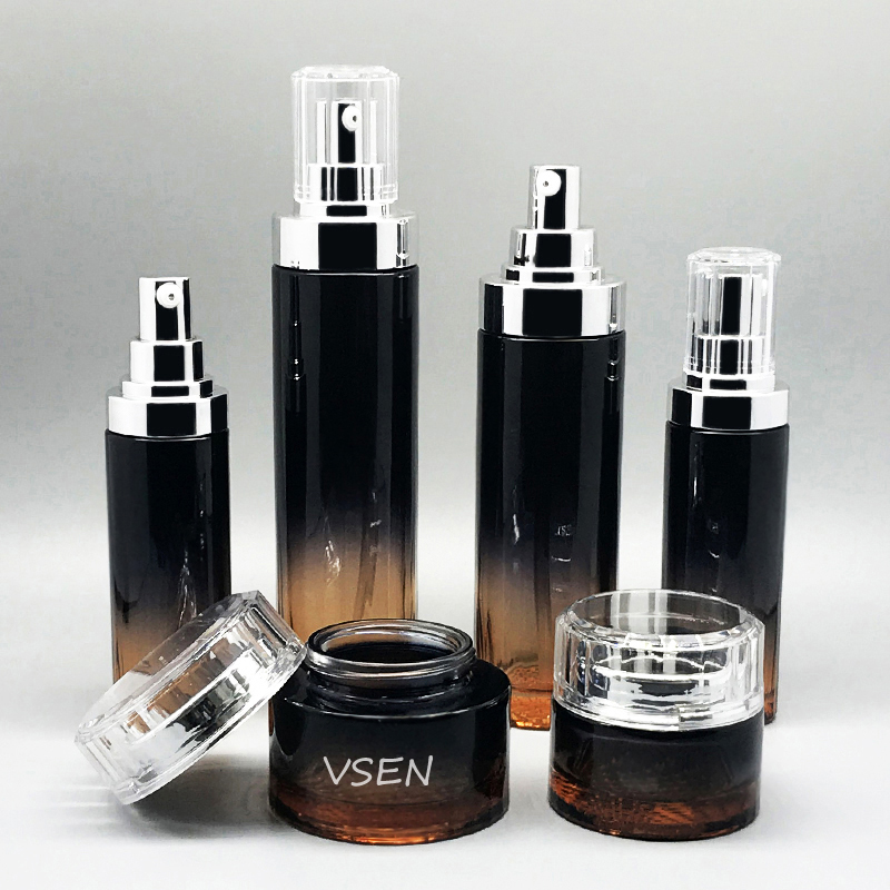 新款高档hth.com套装瓶子 乳液按压瓶子定制 面霜(图5)